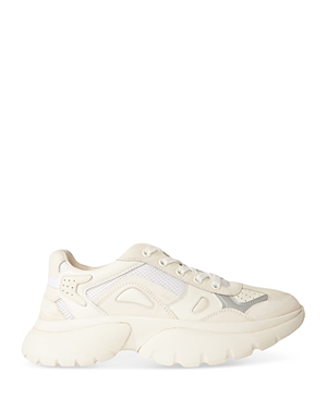 Shop Maje Women's Almond Toe Sneakers In Off White