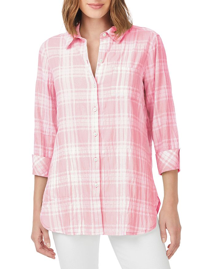 Foxcroft Germaine Three-Quarter Sleeve Shirt | Bloomingdale's