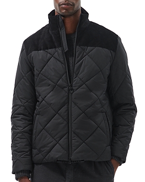 Barbour Elmwood Quilted Mixed Media Puffer Jacket