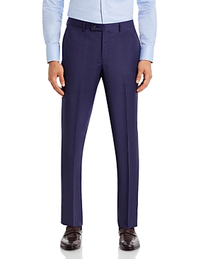 Robert Graham Modern Fit Purple Sharkskin Suit Trousers