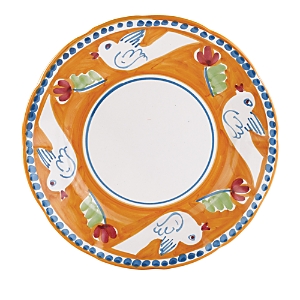 Shop Vietri Campagna Uccello Dinner Plate In Orange