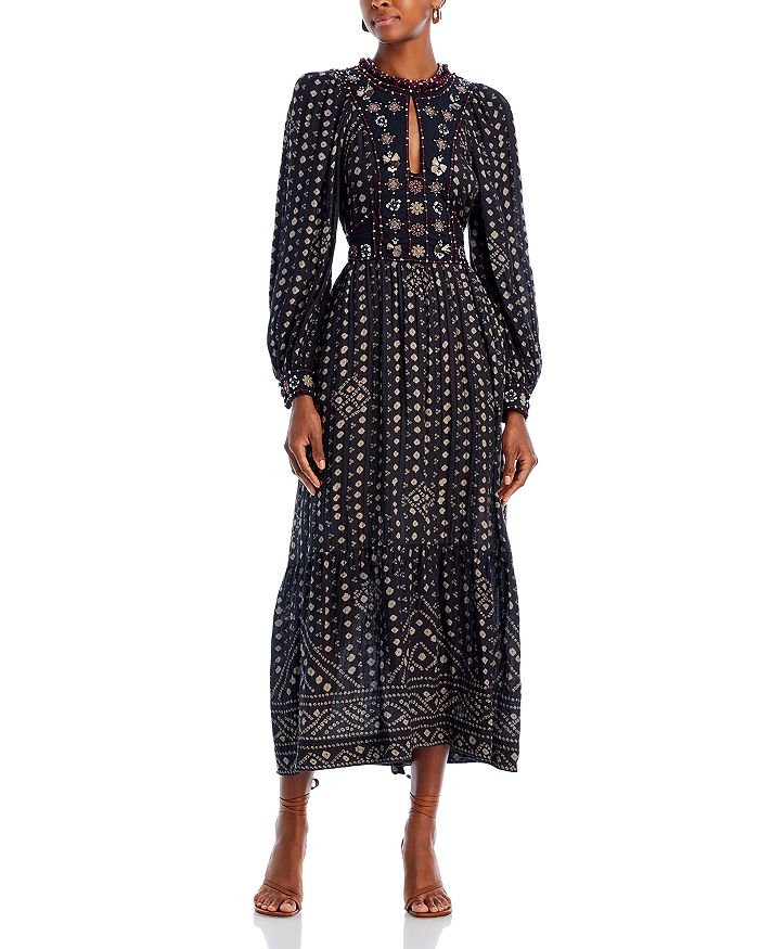 Sea New York Maja Embellished Cut Out Midi Dress | Bloomingdale's