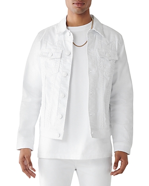 True Religion Jimmy Stretch-denim Jacket In Optic White