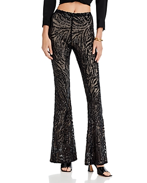 Shop L Agence L'agence Honor Flared Pants In Black