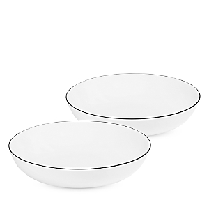 Richard Brendon Large Coupe Bowl, Set Of 2 In White