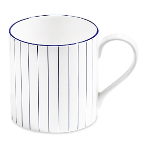 Richard Brendon Pinstripe Cobalt Large Mug, Set Of 2 In White