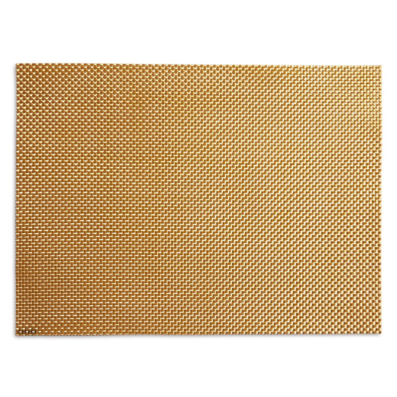Chilewich Basketweave Rectangular Placemat, 14 X 19 In Gilded