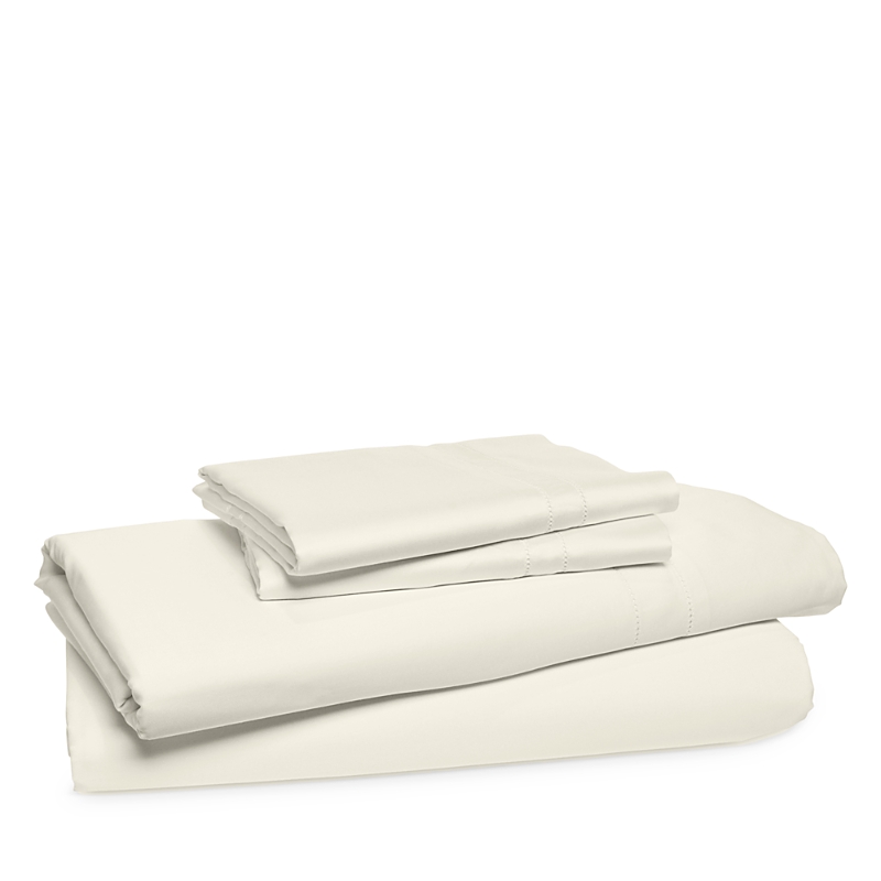 Frette Essentials Doppio Ajour King Sheet Set In Milk
