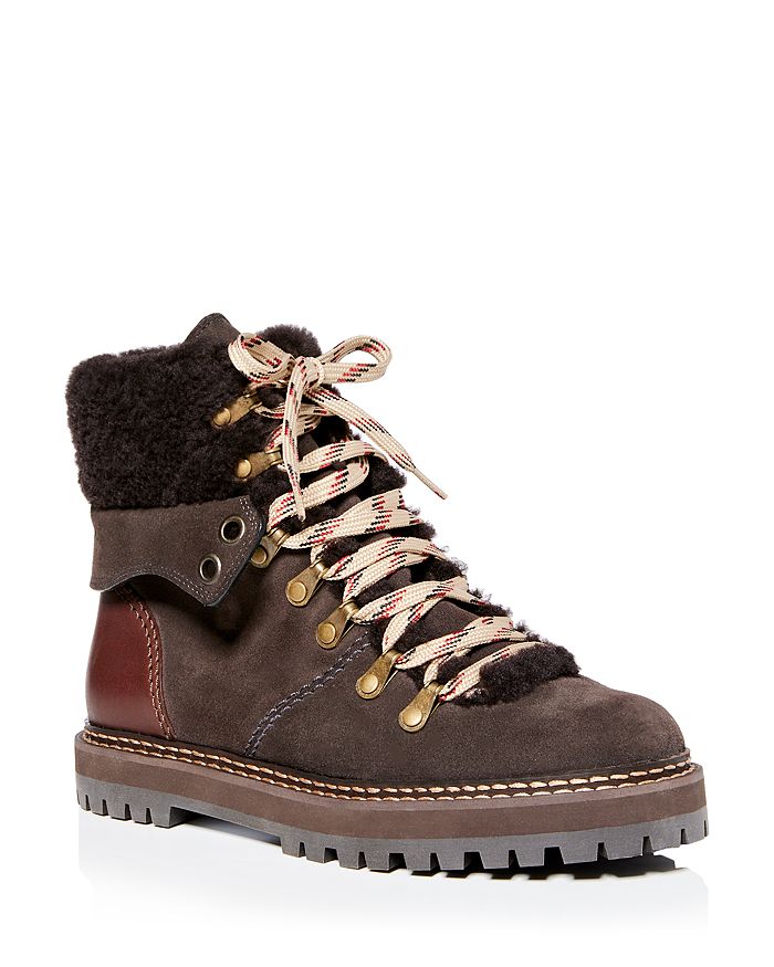 Chloé Women's Noua Leather Ankle Boots - Brown - 9