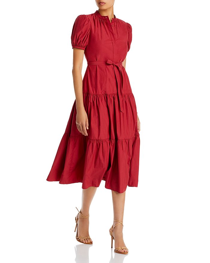 Derek Lam 10 Crosby Alexandra Puff Sleeve Midi Dress | Bloomingdale's