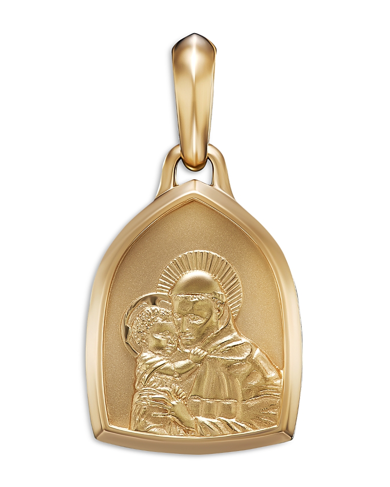 David Yurman 18K Yellow Gold Amulets St. Anthony Pendant