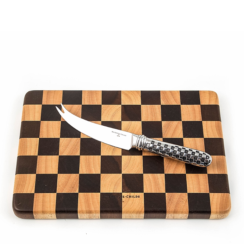 Mackenzie-childs Check Cheese Board Set In Multi