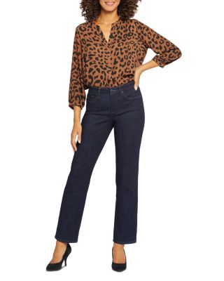 Emma High Rise Relaxed Slender Straight Jeans in Magical