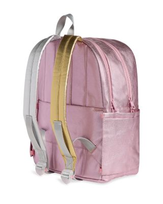 Unisex Kane Kids Double Pocket Metallic Backpack