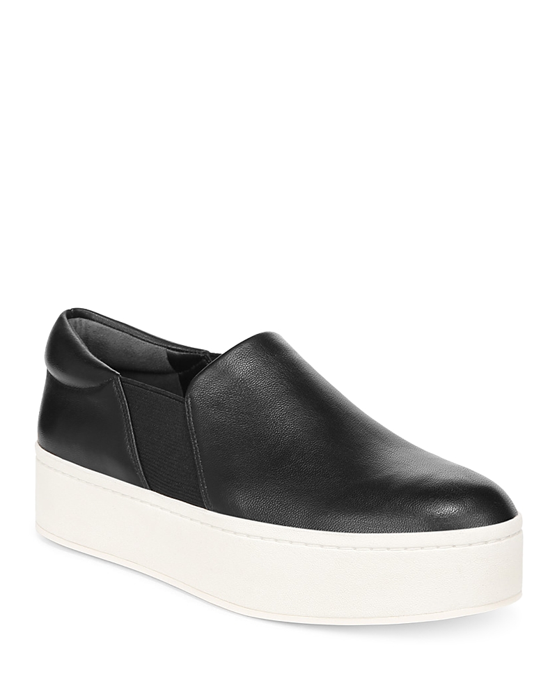 Vince Warren Platform Slip-on Sneaker In Black