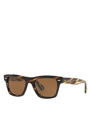 Oliver Peoples Square Sunglasses In Brown