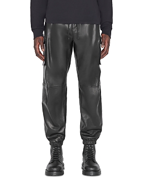 Frame Leather Cargo Jogger Pants