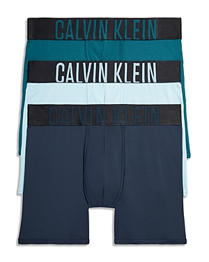 Shop Calvin Klein Intense Power Boxer Briefs, Pack Of 3 In Atlantic Deep/blueberry/aquatic