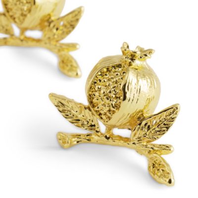 Pomegranate Gold Place Card Holders, Set of 4