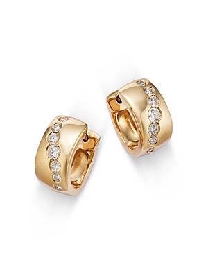 Bloomingdale's Diamond Huggie Hoop Earrings in 14K Yellow Gold, 0.35 ct. t.w.
