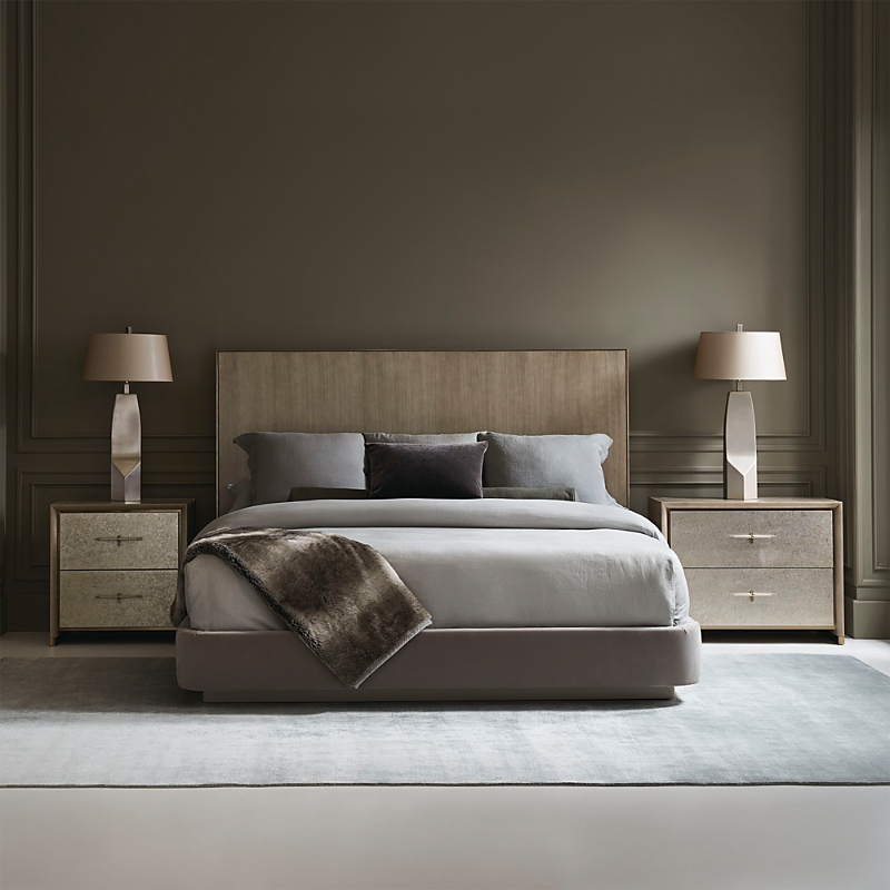 Caracole Dream Chaser King Bed Frame In Dry Martini