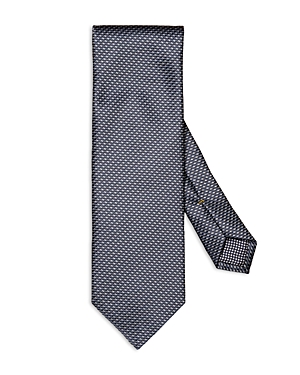 Eton Men's Geometric Silk Tie In Navy