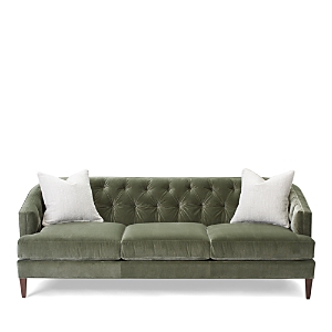 Massoud Bedford Tufted Sofa In Lankara Jade