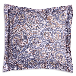 Schlossberg Perinn Bleu Flanged Euro Pillow Sham In Blue