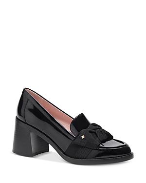 Shop Kate Spade New York Women's Leandra Slip On Loafer High Heel Pumps In Black