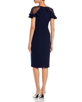 Ruffle Sleeve Cocktail Dress