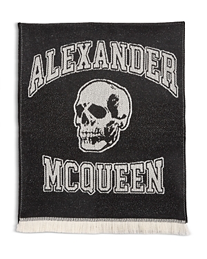 Alexander McQUEEN Varsity Logo Wool Scarf