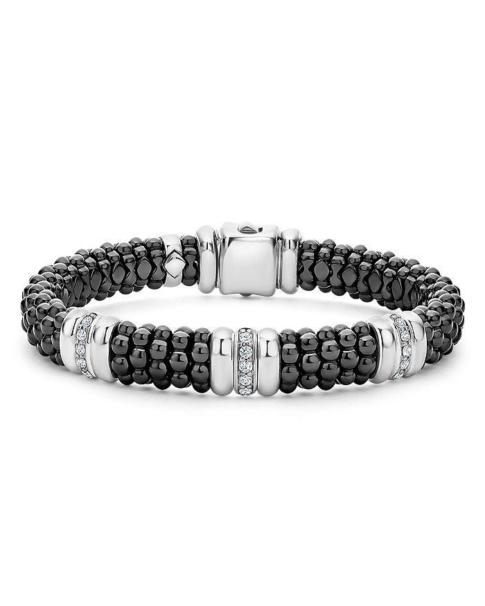 Lagos black caviar on sale diamond bracelet