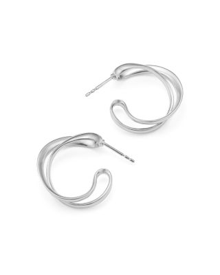 Sterling Silver Infinity Hoop Earrings