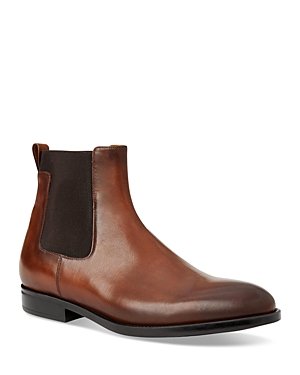 Shop Bruno Magli Men's Byron Pull On Chelsea Boots In Cognac