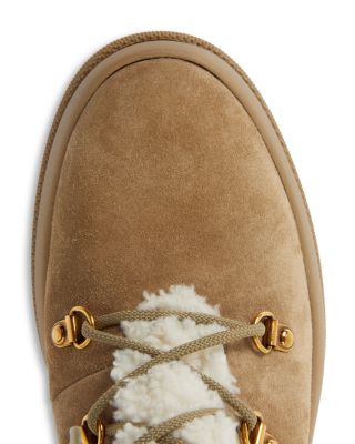 Women&#39;s Resile Trek Faux Fur Trim Lace Up Boots 