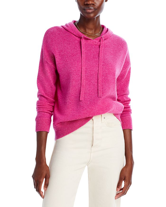 Pink sale cashmere hoodie