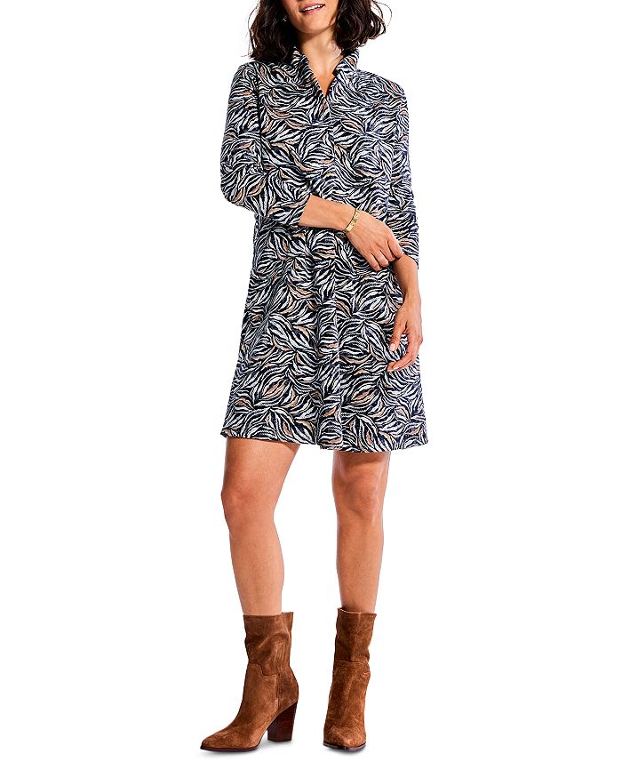 NIC+ZOE NIC+ZOE Petites Forest Fern French Terry Dress | Bloomingdale's