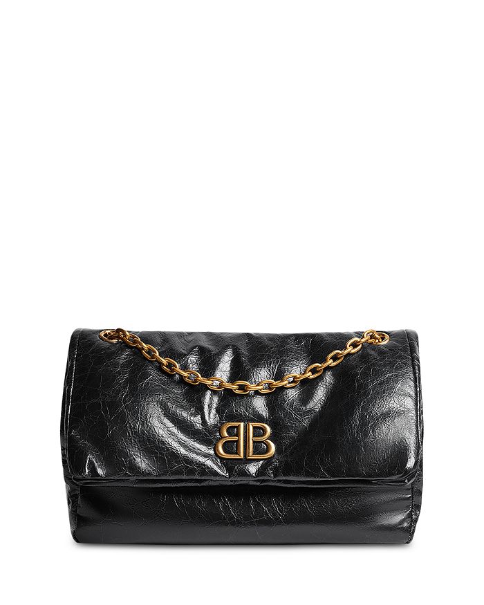 Balenciaga - Monaco Medium Leather Chain Shoulder Bag