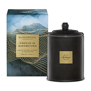 GLASSHOUSE FRAGRANCES FIRESIDE IN QUEENSTOWN CANDLE, 13.4 OZ.