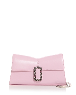 Marc Jacobs The St. Marc Convertible Leather Clutch In Bubblegum