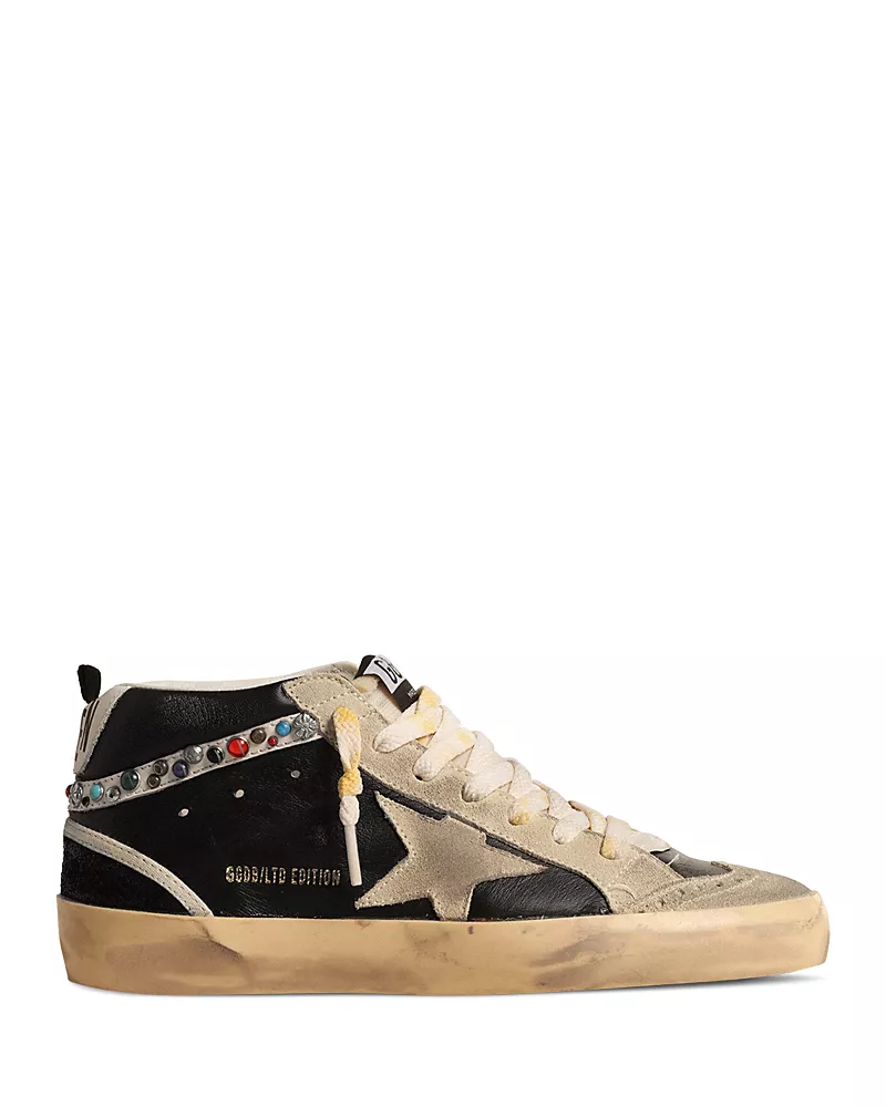 Golden Goose Women's Mid Star Embellished Mid Top Sneakers