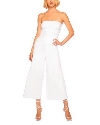 Strapless Cropped Wide Leg Jumpsuit