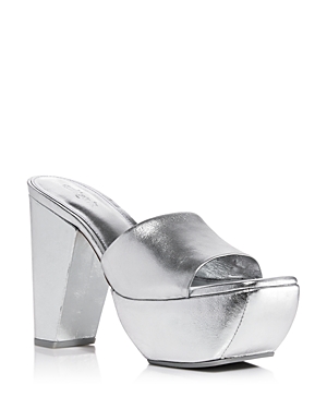 Shop Cult Gaia Women's Nadia Platform Sandals In Shiny Silver