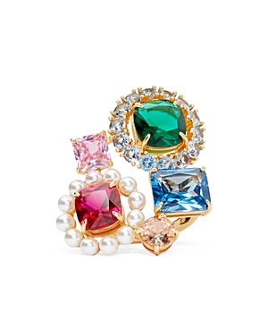 KATE SPADE KATE SPADE NEW YORK VICTORIA CLUSTER COCKTAIL RING