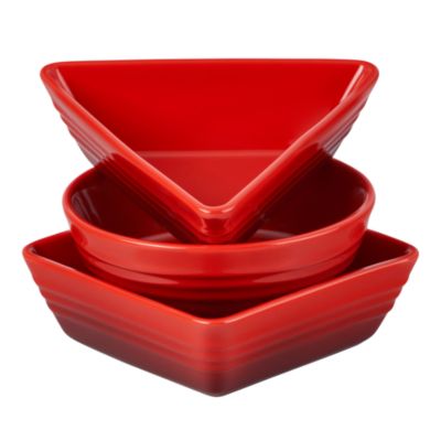 Stoneware Tapas Dishes, Set of 3