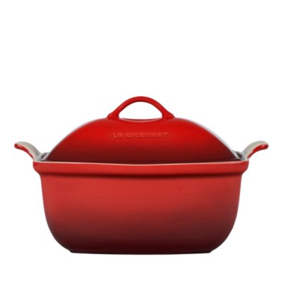 Enameled Stoneware Covered Baker