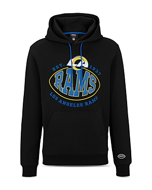Hugo Boss Boss X Nfl Touchback Graphic Hoodie In Black
