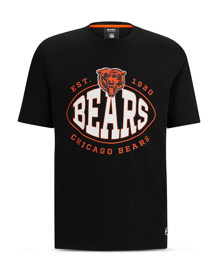 Men's Boss x NFL Black Chicago Bears Trap T-Shirt Size: Small