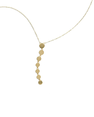 Bloomingdale's Polished Circle Lariat Necklace In 14k Yellow Gold, 18"