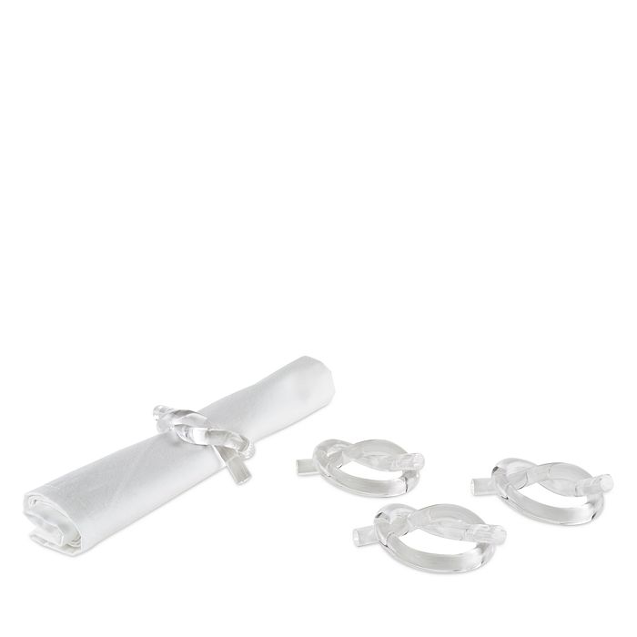 Tizo Lucite Napkin Rings, Set of 4